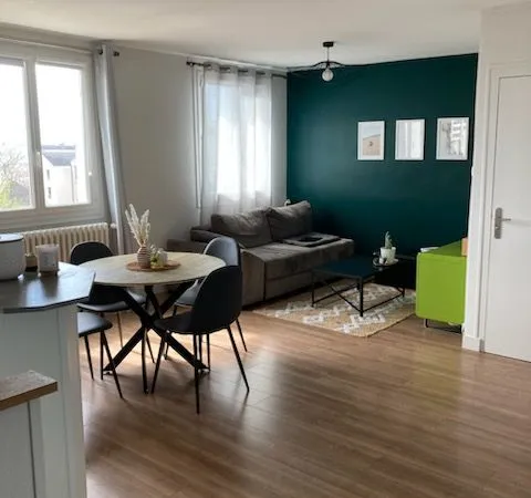 T2 meublé de standing 44 m2 - rénové lumineux - Angers centre (madeleine)