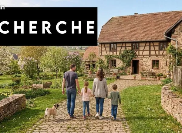 RECHERCHE: Famille de 4 personnes et petit carlin cherchent grande maison (Secteur Ottmarsheim)