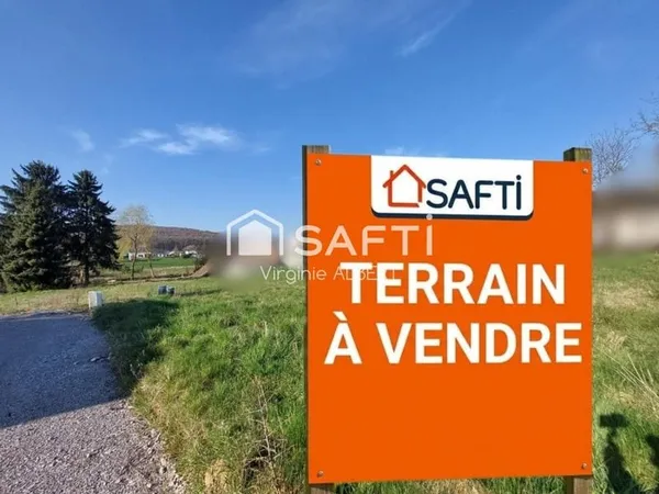 Beau terrain à bâtir, 1036m2, viabilisé