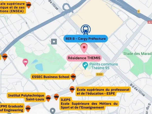 Coliving à Cergy : Appartement de 2120m2