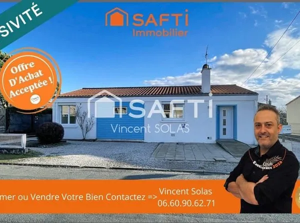 En Exclusivité - Maison de Plain-Pied de 3 Chambres - Proche Commodités au Calme