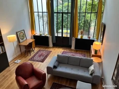 Loft avec verrière + terrasse - 120 m² - 3 chambres - Saint‑Denis centre