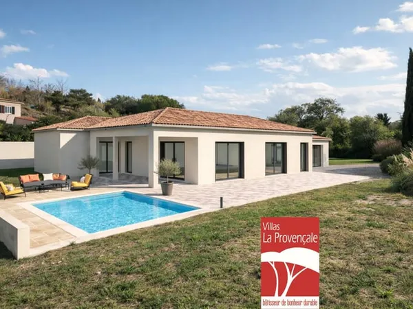 TERRAIN + VILLA D'ARCHITECTE "AUX PORTES D'AIX EN PROVENCE"