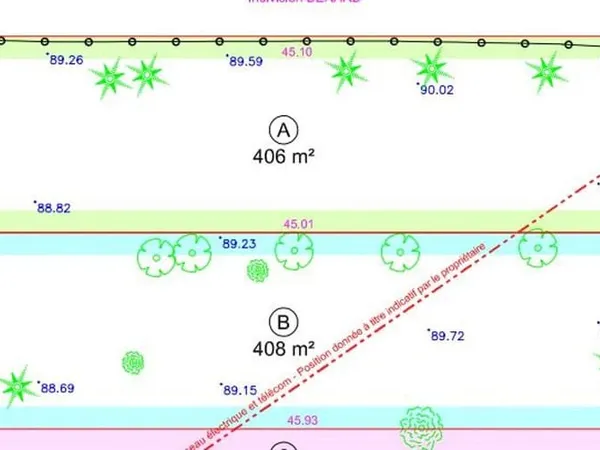 Terrain 406 m²