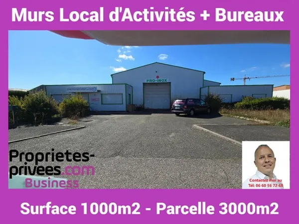 SECTEUR DREUX 28 - LOCAUX D'ACTIVITE avec BUREAUX 1.000 m²