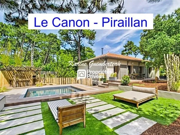 Le Canon/ Piraillan : Villa avec piscine - 6 chambres