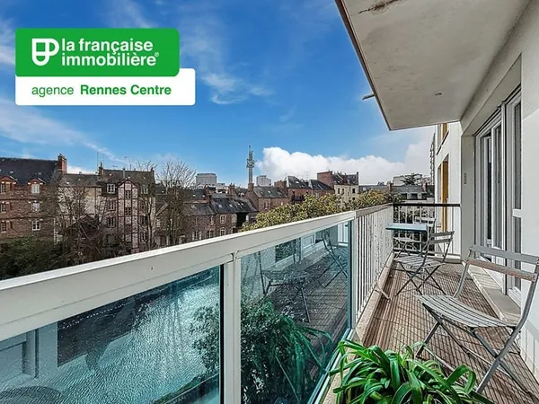 Appartement Rennes - Centre-ville - Les Quais - 6 pièces - 129.10m² - Balcon - Exposition Sud - Park
