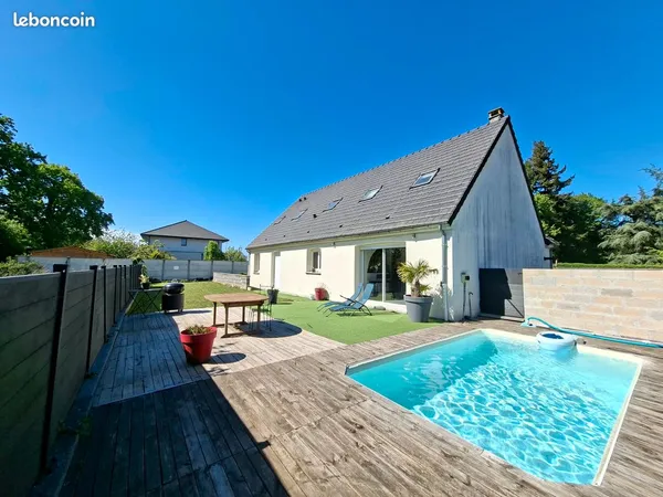 Maison familiale 182 m² - 7 chambres - pièce de vie > 45m² - Garage + cour - Terrasse sud + mini-pis