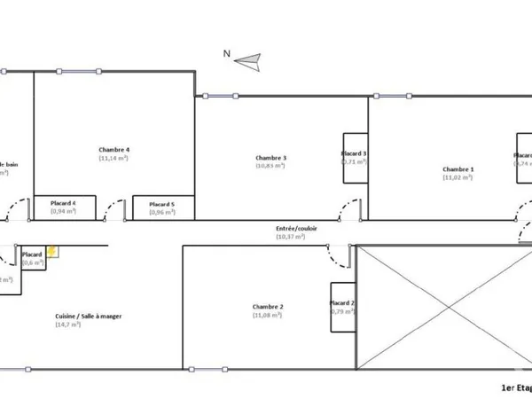 Appartement 5 pièces 79 m²