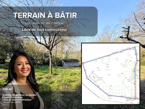 TERRAIN À BÂTIR 727 m² - ENVIRONNEMENT CALME - CHALIFERT