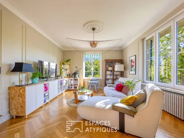 Maison bourgeoise rénovée dans son écrin de verdure