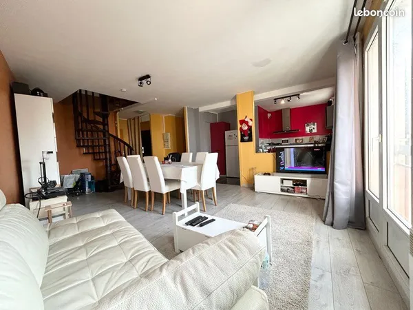 Duplex 73 m2 appartement 2 chambres