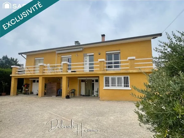 Maison familiale, terrain clos, verger, bassin, sous sol aménagé, grande dépendance