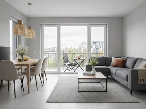 SUPERBE 3 PIECES EN ETAGE ELEVE AVEC BALCON ET PARKING
