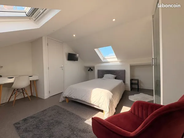 Colocation douche privée et jardin