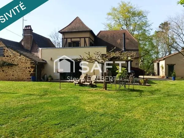 175 m2, 5 Chambres, un garage/atelier sur 11023 m2