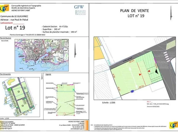 Terrain Guilvinec 279 m²