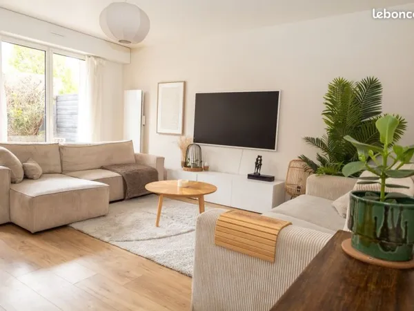 Appartement 3 pièces en rez de jardin
