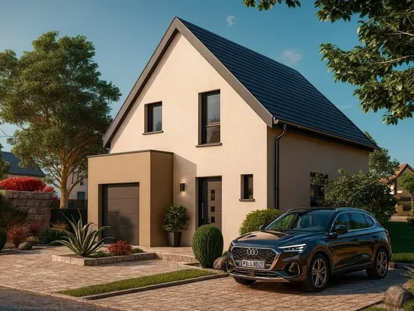 Maison individuelle RE2020 - 100 m² + garage - Terrain 453 m² - Frais de notaire inclus