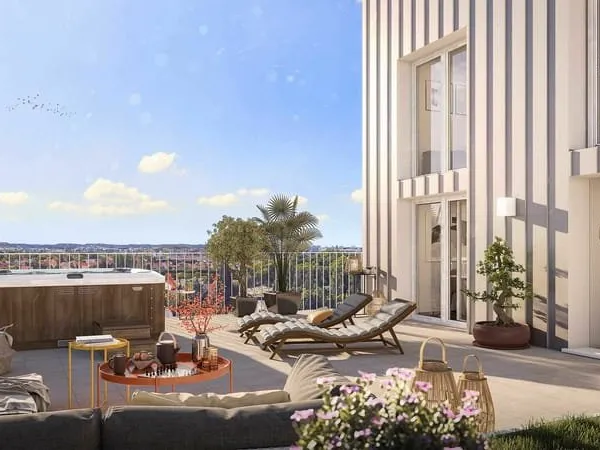 Appt 5 pièces / Duplex derier étage / Terrasse 59 m2 / 2 Parkings - 889 000 €