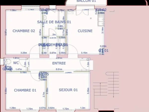 01500205 - Appartement - F3 - Altkirch (68130)