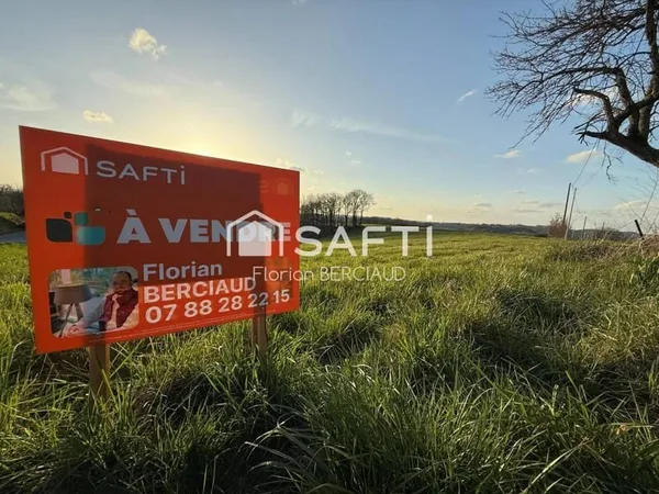 Terrain constructible 1487 m²