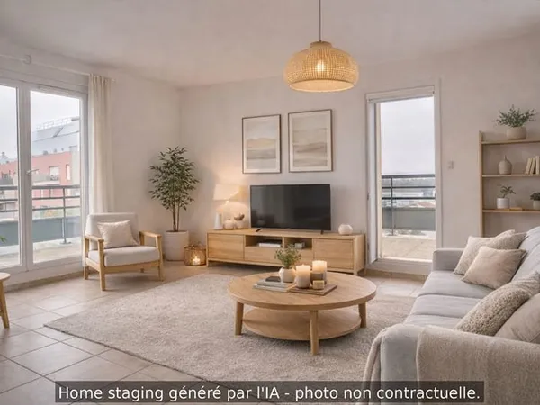 Colombes, grande terrasse 4 pièces 82 m2