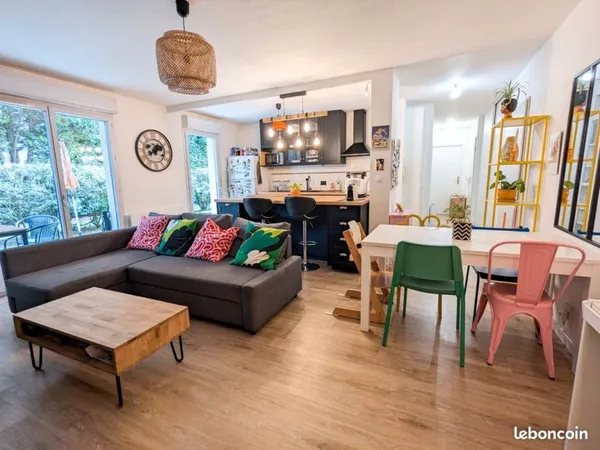 Appartement T3 Mérignac 64m² avec jardin
