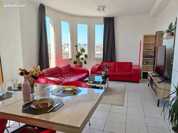 🌇 Colocation lumineuse 110 m² - Dernier étage - Balcons - Clims - La Blancarde
