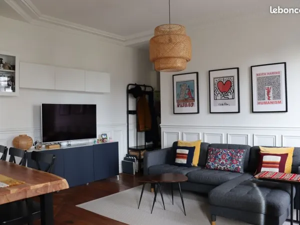 Lumineux appartement haussmannien meublé de 50 m² à Paris 13e