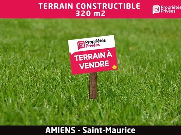 Terrain constructible 320 m2 - Amiens St Maurice