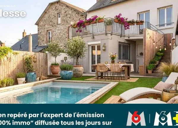 Maison de Caractère 7 Chambres + Jardin Intime et Piscine - Melesse Centre