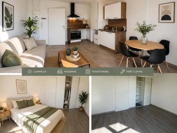 Appartement 2 pièces 38 m²