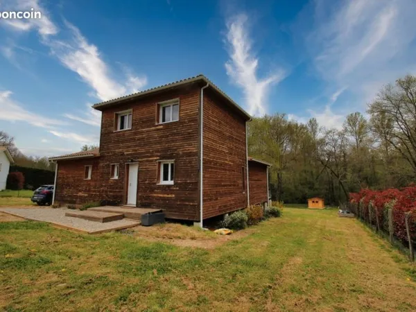 Maison ossature bois - 120m2 sur 2800m2 - Aillas 33124
