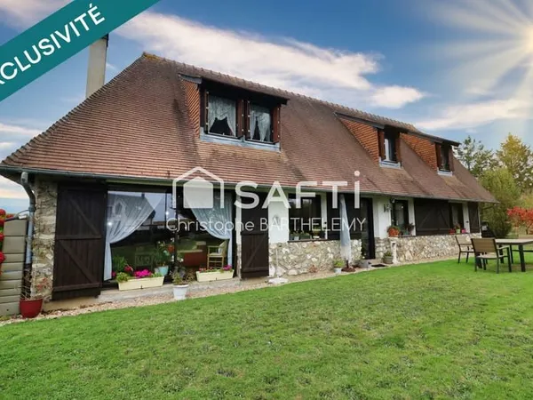 Belle demeure familiale 3/4 chambres sur sous-sol intégrale et 1890m2 de terrain 27370 MANDEVILLE