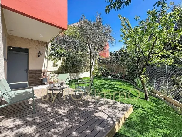 RARE Nice Ouest - 2P rez-de-jardin, 60 m² extérieur, garage, tram à pied