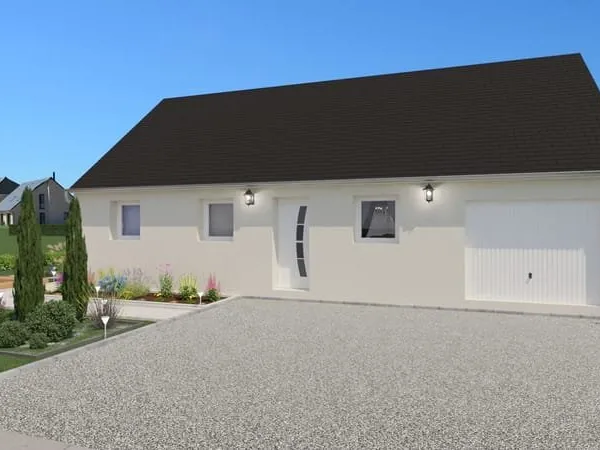 TERRAIN + MAISON 3 CHAMBRES + GARAGE à Pernay
