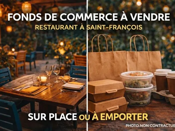 EN EXCLUSIVITÉ — FONDS DE COMMERCE RESTAURANT — SAINT-FRANÇOIS