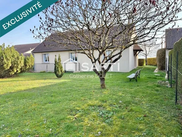 Maison 100m² de plain pied, vue sur la campagne