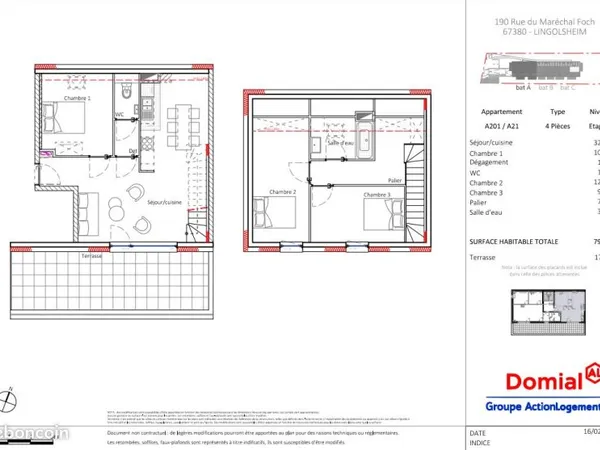 Appartement 4 pièces 79 m²