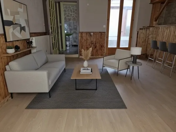 Dpt Vosges (88), à vendre MONTHUREUX-SUR-SAÔNE - MAISON duplex P4 avec VERANDA et JARDINET
