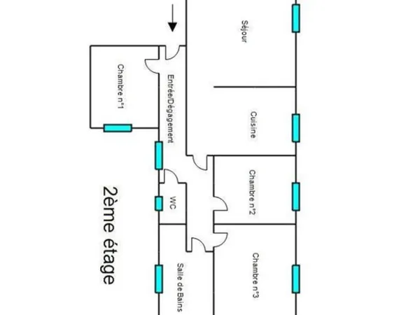 VENTE : appartement de 4 pièces (62 m²) à NICE