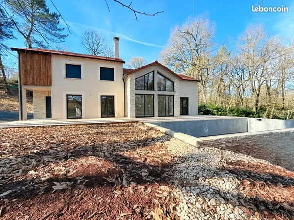 ✨ Maison contemporaine neuve avec piscine - Prestations haut de gamme - Ussac