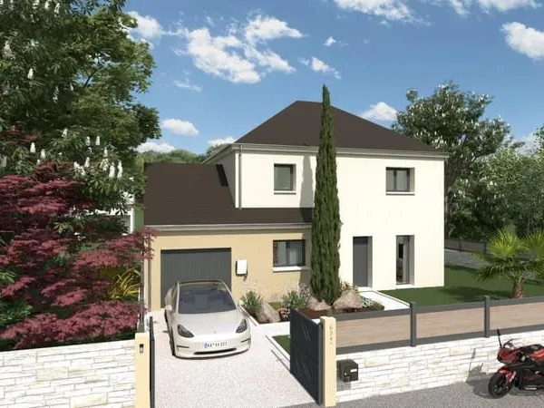 Belle maison familiale avec séjour de 41M2, 4 chambres, 1 dressing, 2 salle d'eau, garage sur terrai