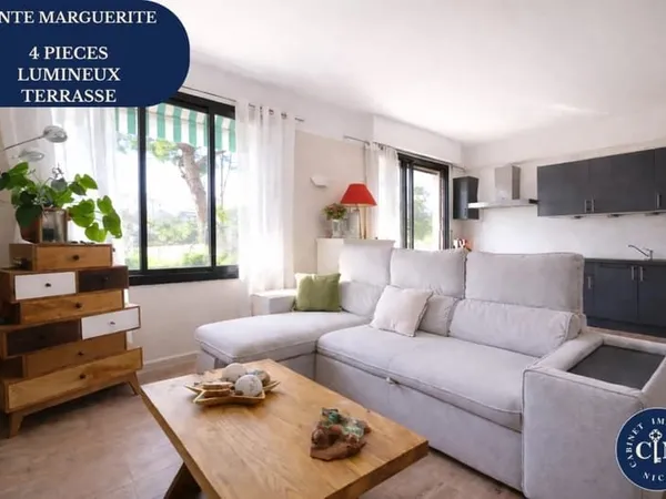 Appartement 4 pièces - 86 m² - Grande terrasse - Nice Ouest
