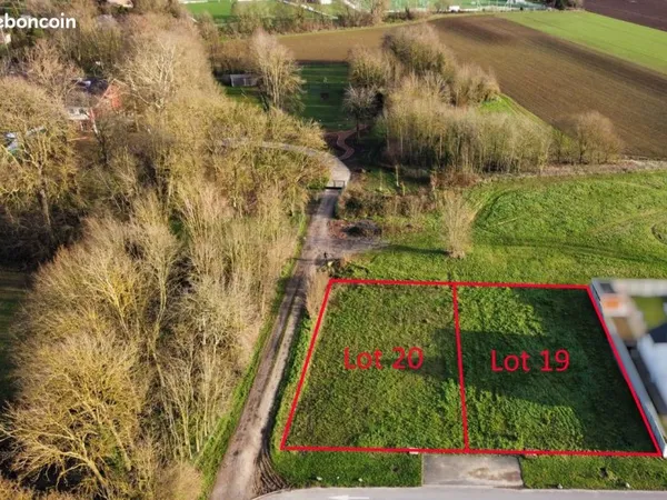 Terrain à vendre - Nesle 1357 m² (en 2 parcelles)