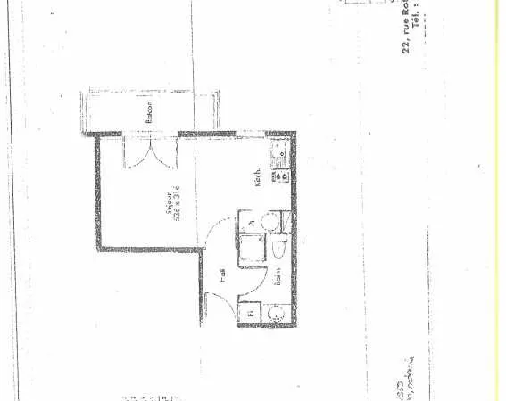 Appartement 1 pièce 22 m²
