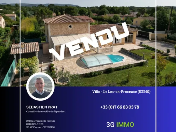 Vends villa contemporaine 5 pièces 153m² avec piscine couverte