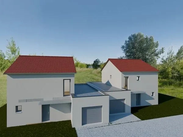 Terrain borné et viabilisé de 459m² à vendre BRINDAS (69)