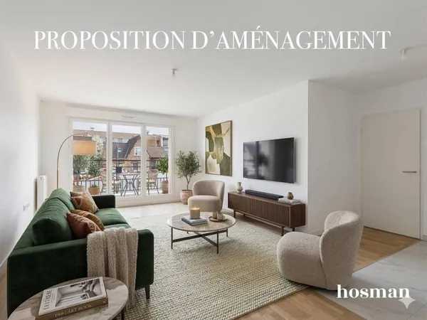 3 pièces neuf 67m² - Balcon - Proximité Paul Bert et rue des Rosiers, Saint-Ouen-sur-Seine